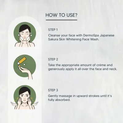 dermoSpa Japanese Sakura Skin Whitening Illuminating Crème with SPF 20